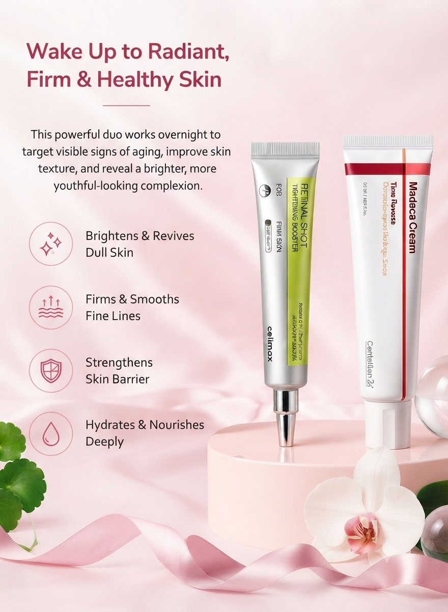 Bright & Firming Duo | Morning + Night Cream Set